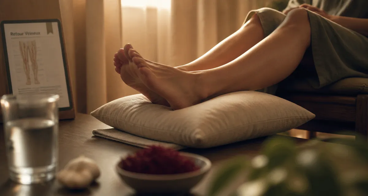 Ameliorer la circulation sanguine : chevilles surélevées pour soulager les jambes