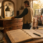 Brocanteurs Oise vendant antiquités en intérieur
