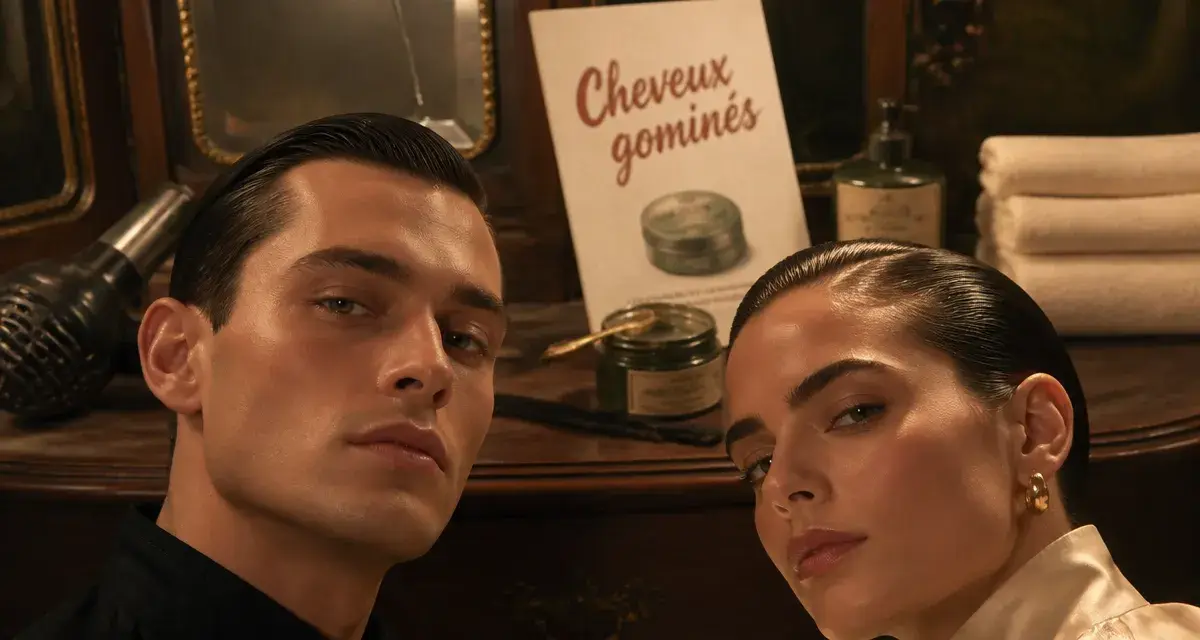 Cheveux gominés : coiffure slicked back moderne sans effet carton
