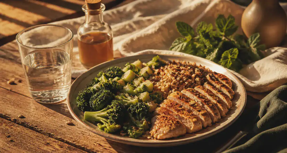 comment faire baisser la glycemie assiette équilibrée