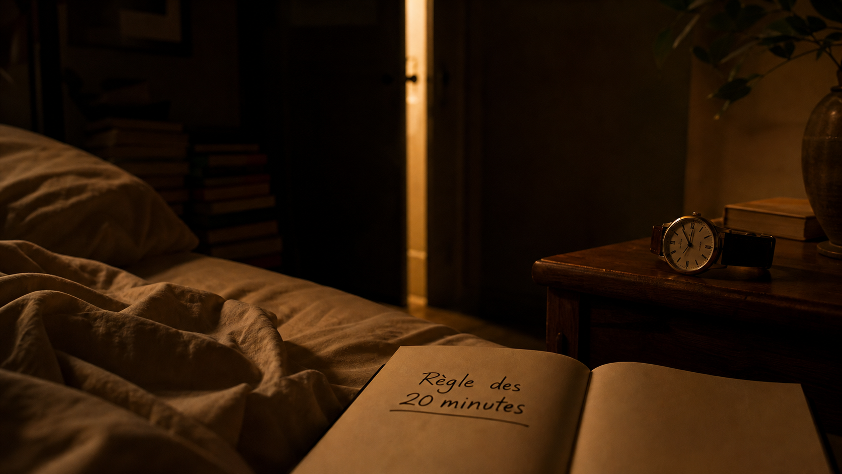 Comment faire pour dormir quand on y arrive pas : insomnie, règle des 20 minutes et montre près de minuit