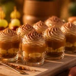 Dessert apéro dinatoire : mini verrines banoffee au caramel