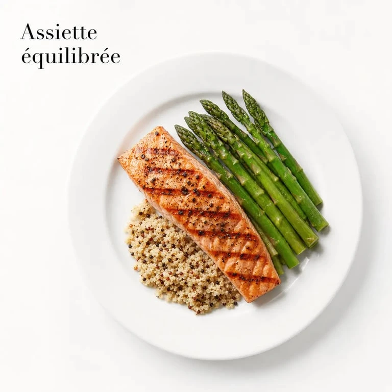 Recette ventre plat en 1 semaine avec saumon et légumes vapeur