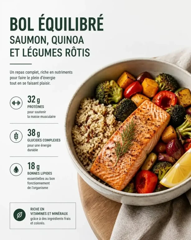 Menu semaine 1 personne : assiette équilibrée et gourmande pour un repas en solo