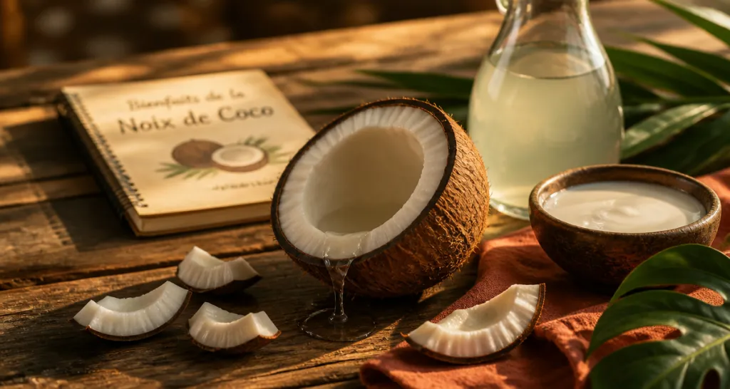 les bienfaits de la noix coco en image