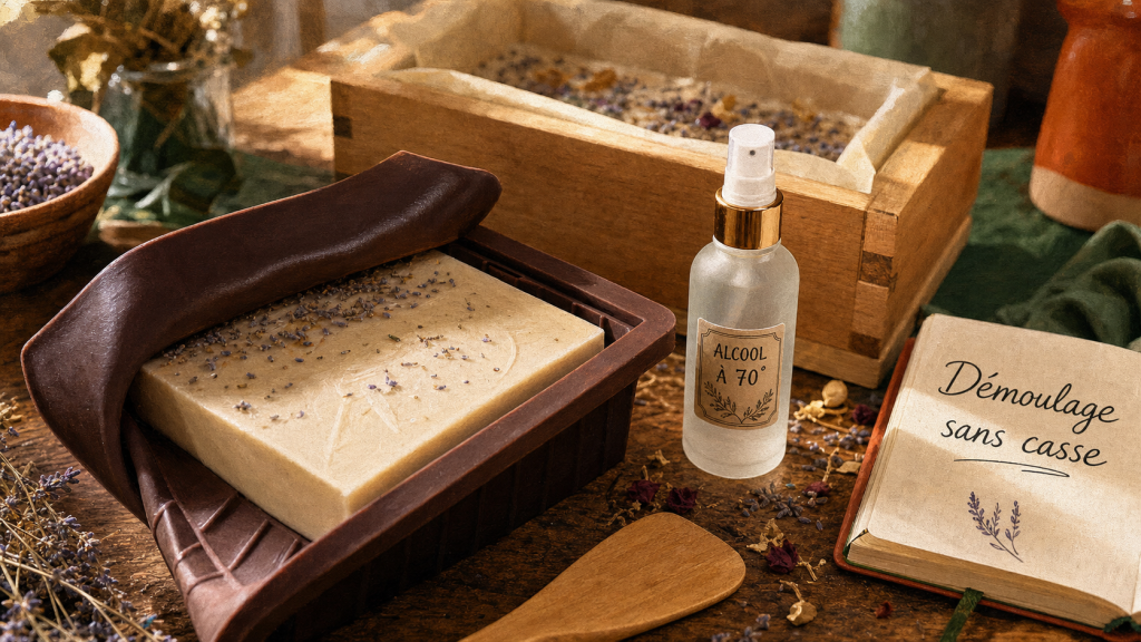 Mouler savon : démoulage parfait sans casse