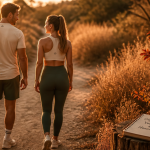 perdre du ventre et hanche homme femme marche sportive