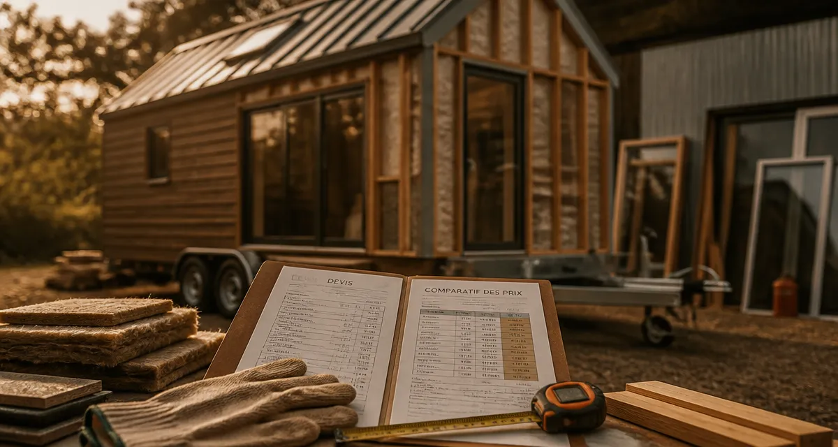 Prix d'une tiny house : devis et budget réel sur chantier