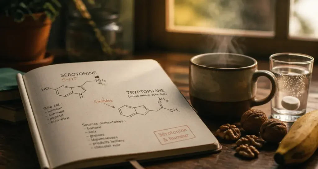 Qu est ce que la serotonine : carnet sur tryptophane et humeur, thé et banane