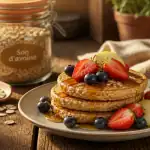 Son d'avoine recette pancakes fruits