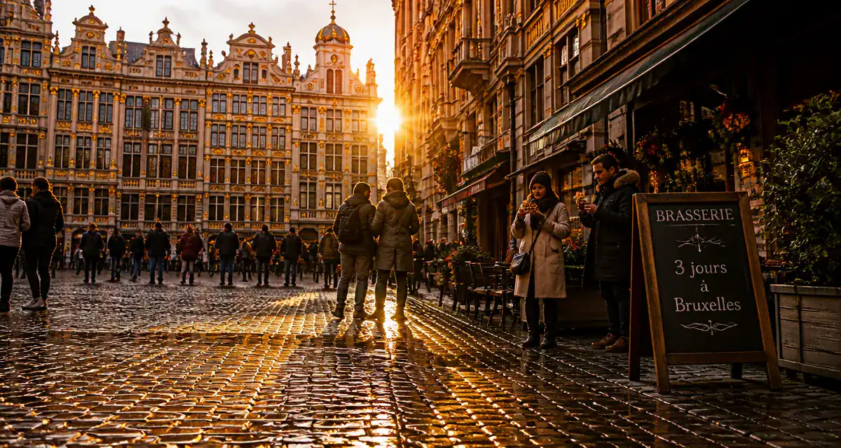 visite bruxelles 3 jours grand-place pavés dorés
