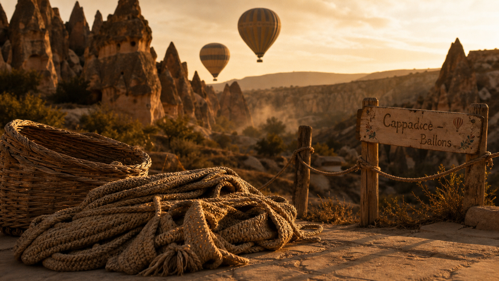 Visiter Turquie : Cappadoce, ballons au golden hour