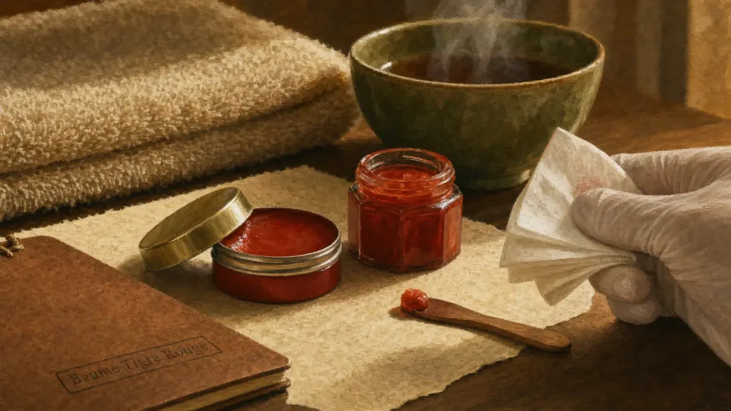 Baume du tigre rouge rhume : baume pour la poitrine et le nez