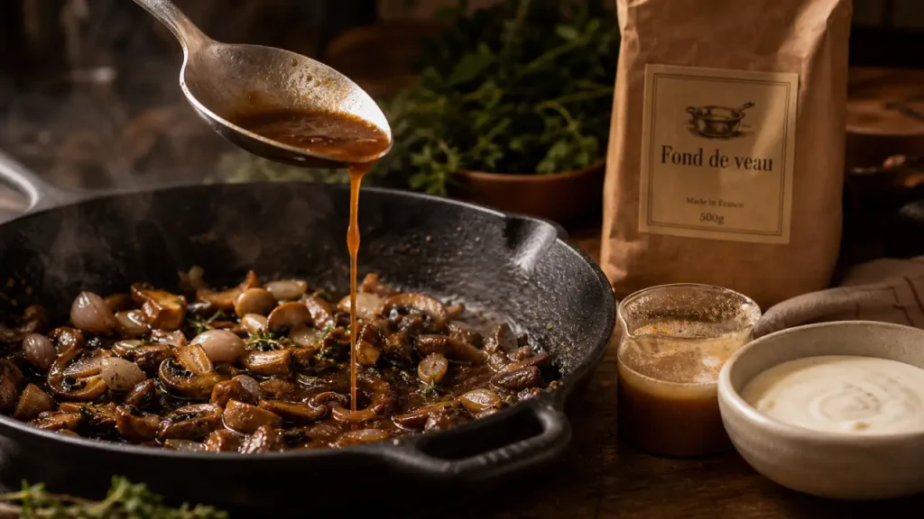 Comment utiliser le fond de veau : 20 g par litre, sauces et mijotés