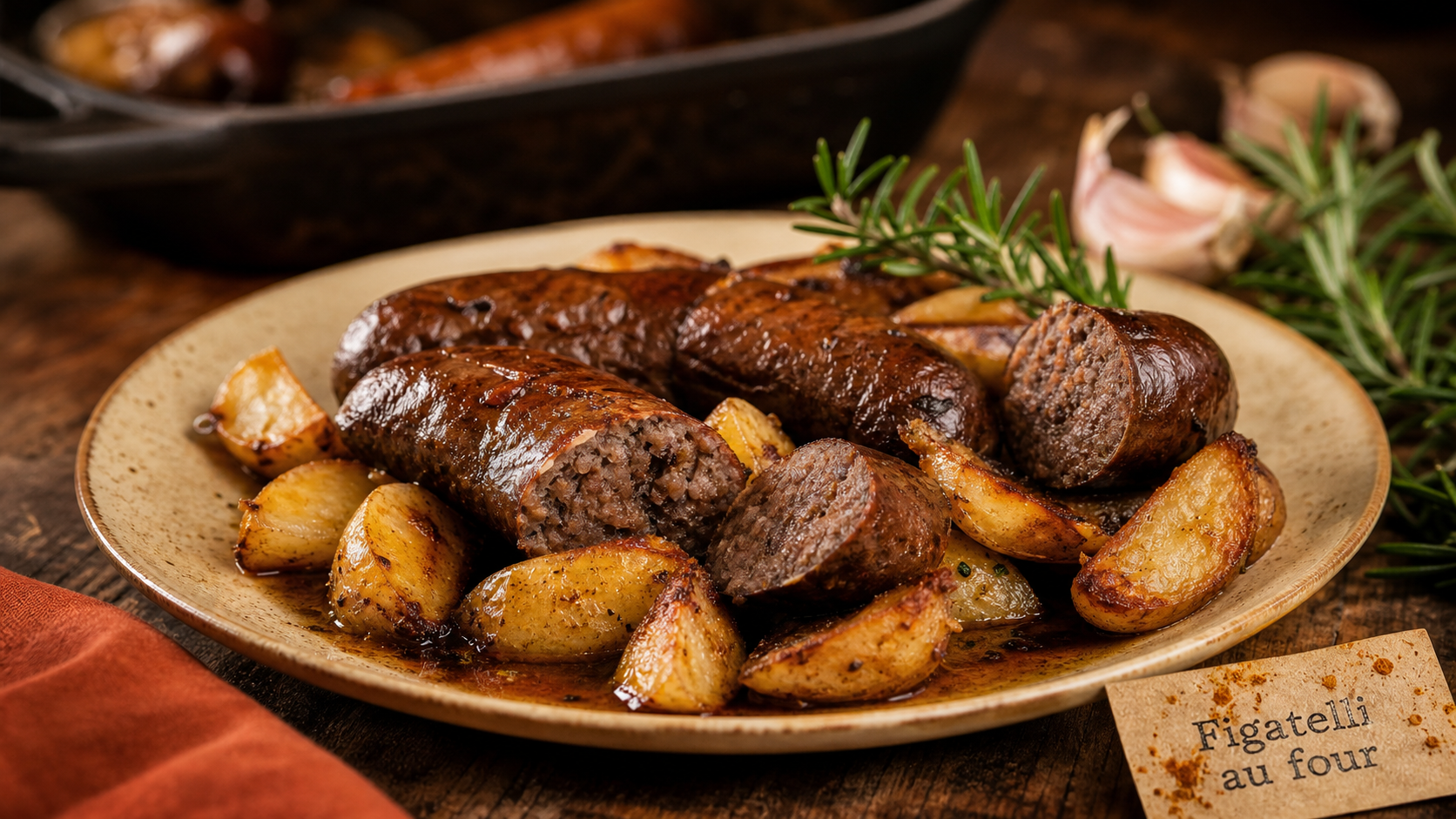 Figatelli recette au four 180°C 25 minutes