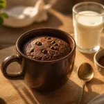 Mug cake sans oeuf moelleux au micro-ondes au chocolat