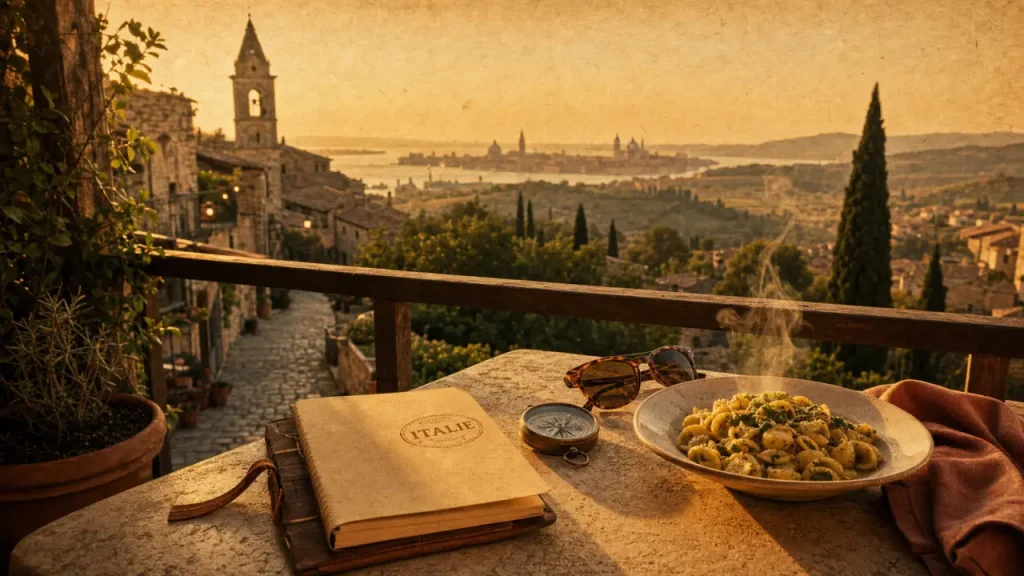 Ou aller en vacances en italie : Venise, collines toscanes, coucher de soleil