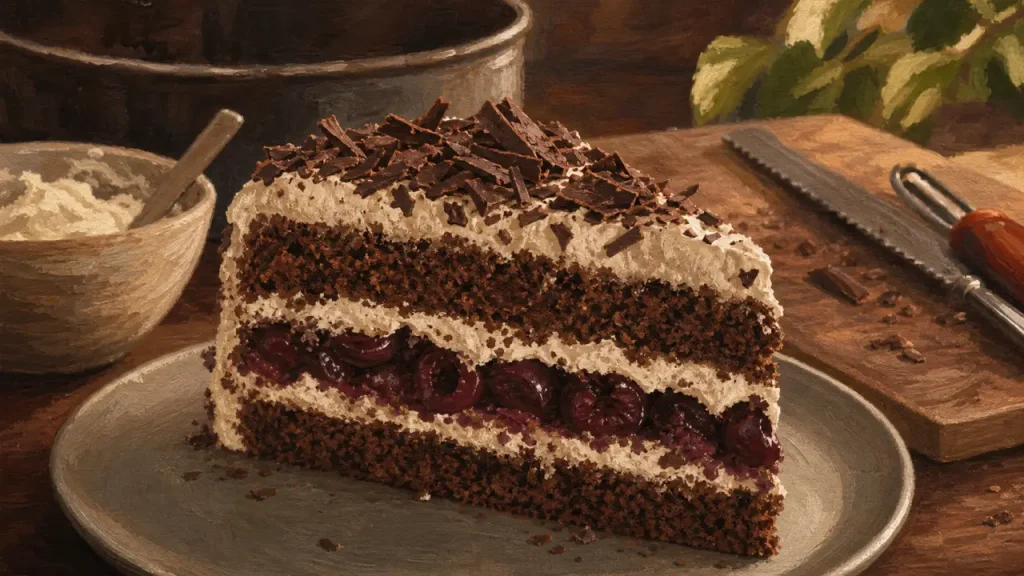 Recette gâteau forêt noire facile en 45 minutes : génoise chocolat et chantilly