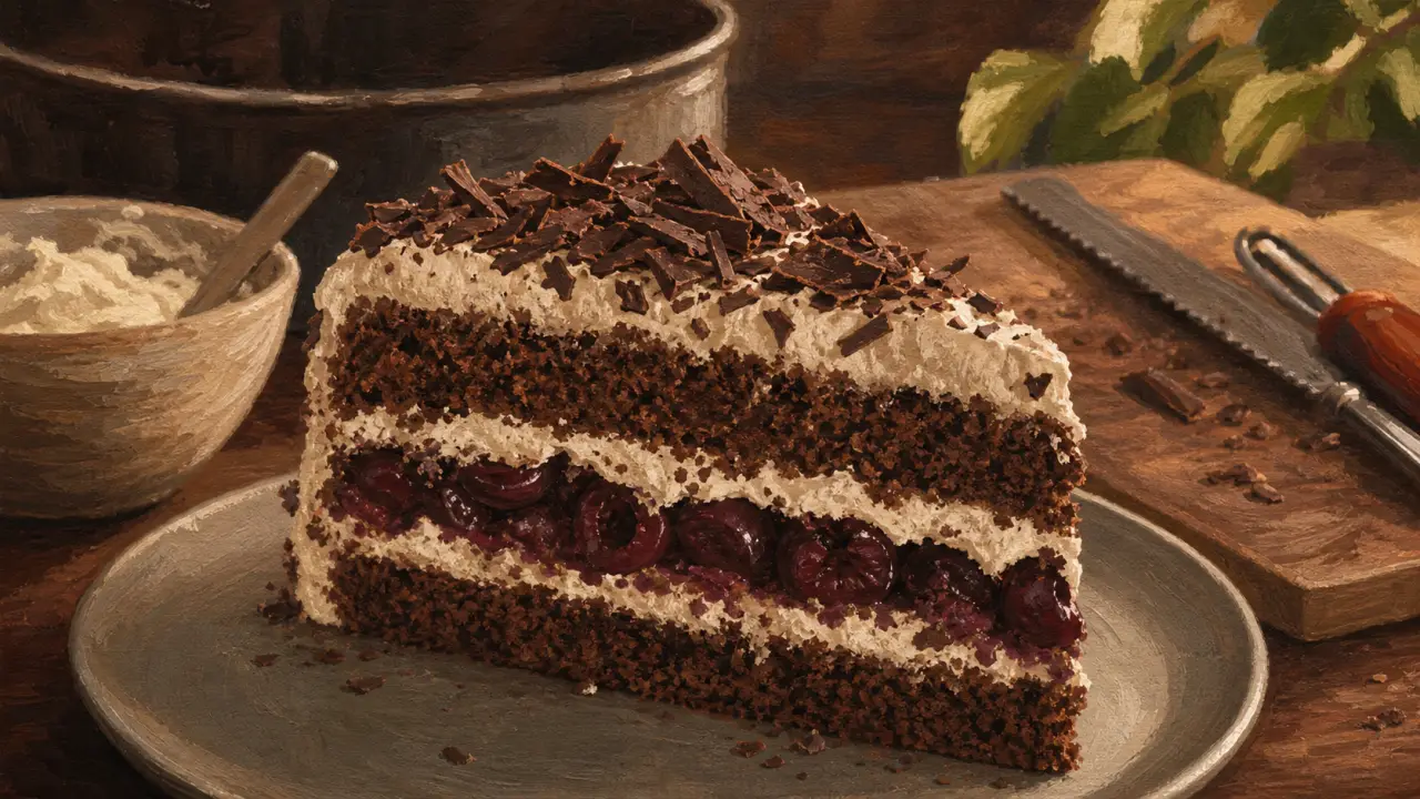 Recette gâteau forêt noire facile en 45 minutes : génoise chocolat et chantilly