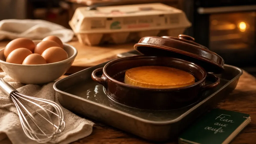 Recette pour utiliser des oeufs : flan aux œufs