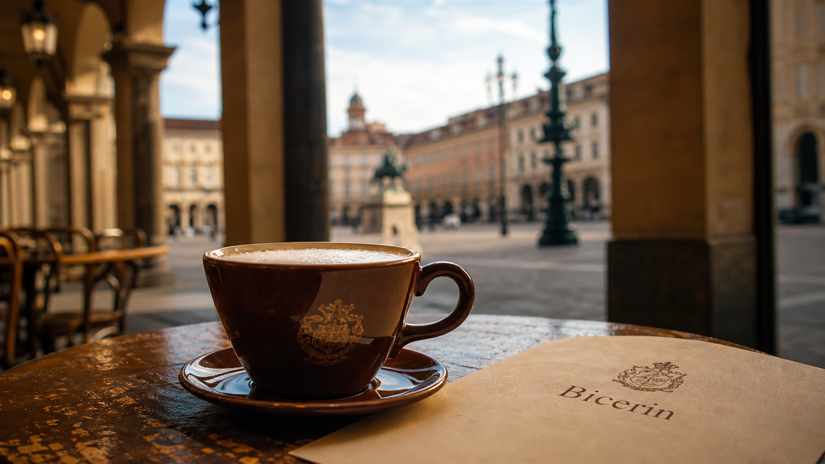 Week end a turin : tasse de bicerin sur table à Turin