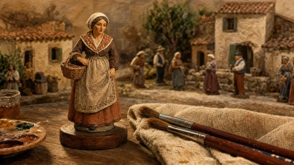 Ateliers marcel carbonel santons & art de vivre provençal : santon peint à la main en gouache, crèche miniature