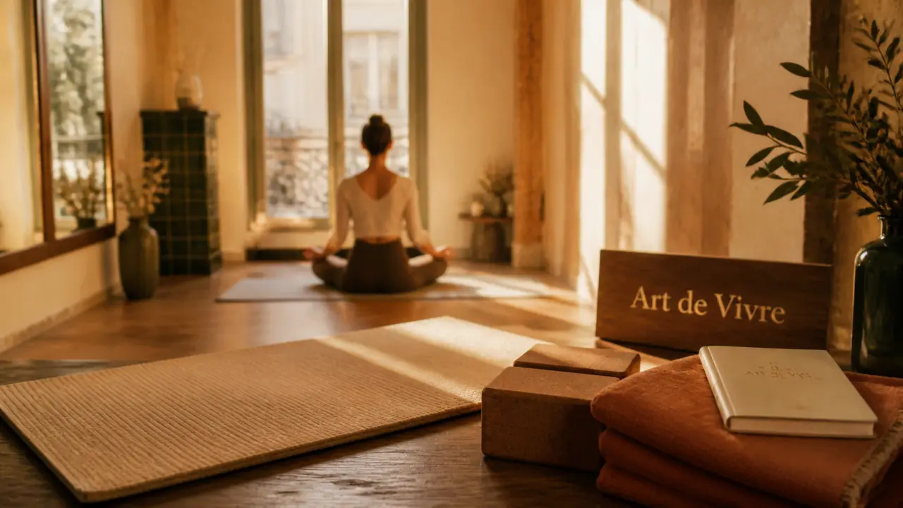Centre yoga art de vivre : tapis de yoga, respiration et méditation