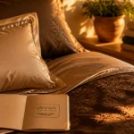 Decan linge de maison : linge de lit haut de gamme doré sable