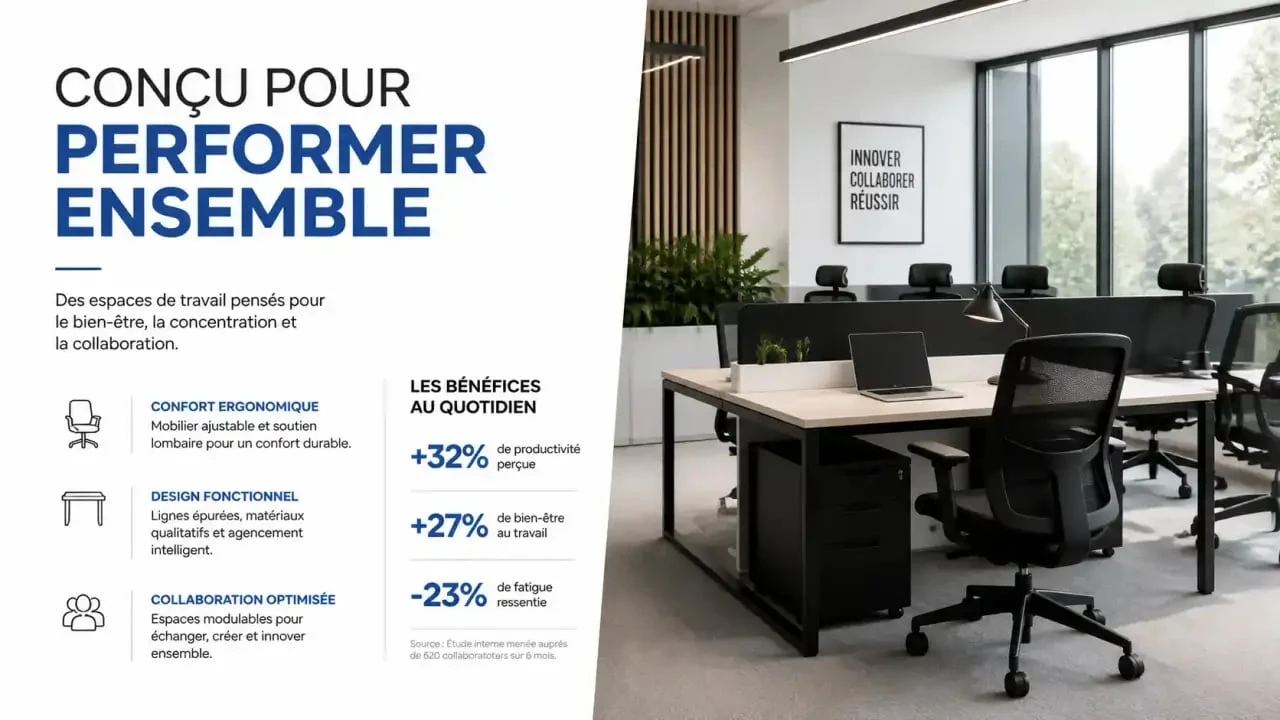 Aménagement de bureau design par MB2 mobilier design