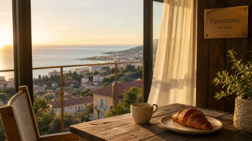 Vue à 180°, 11 chambres, près du port : Le Panoramic Boutique Hôtel à Nice