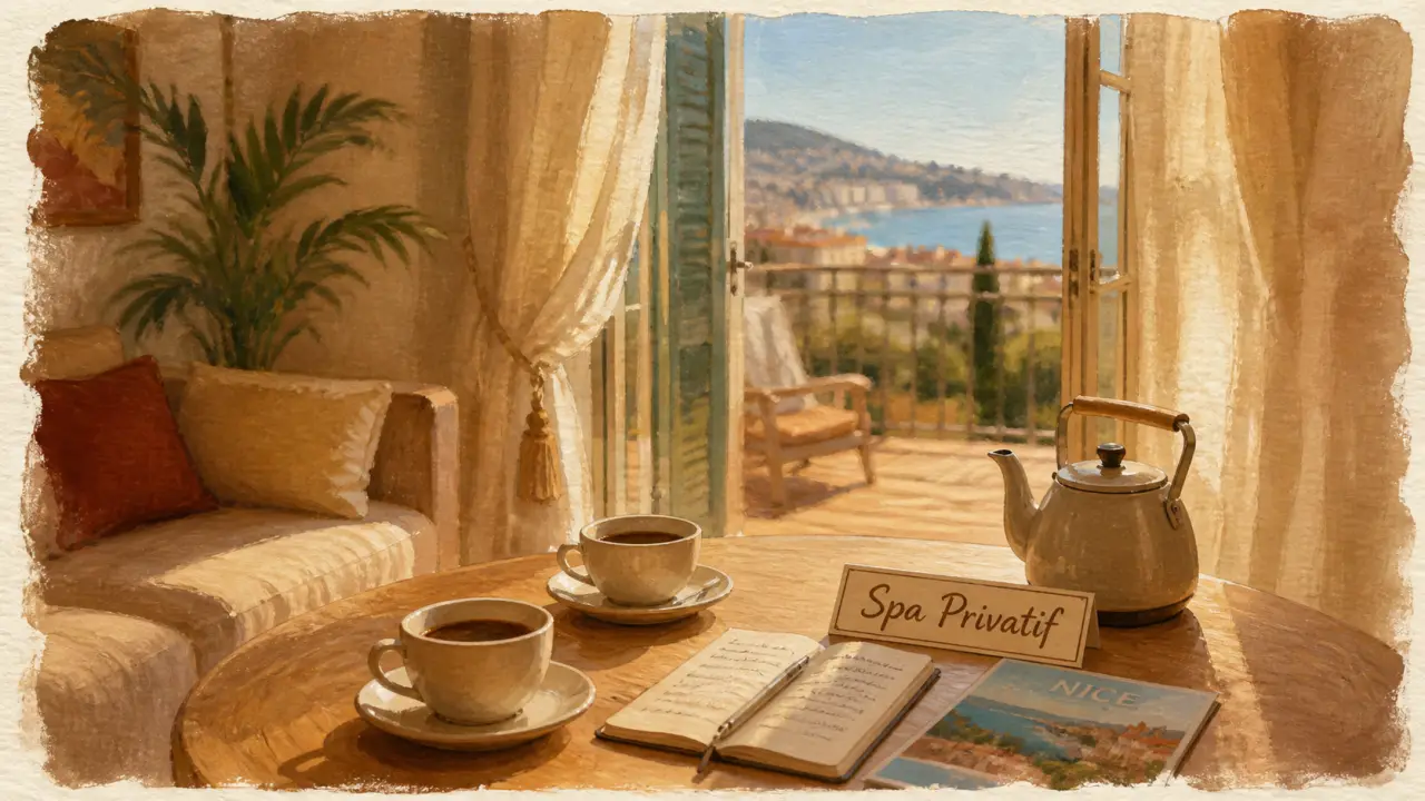 Suite au Palais Ségurane Boutique Hôtel à Nice, spa privatif