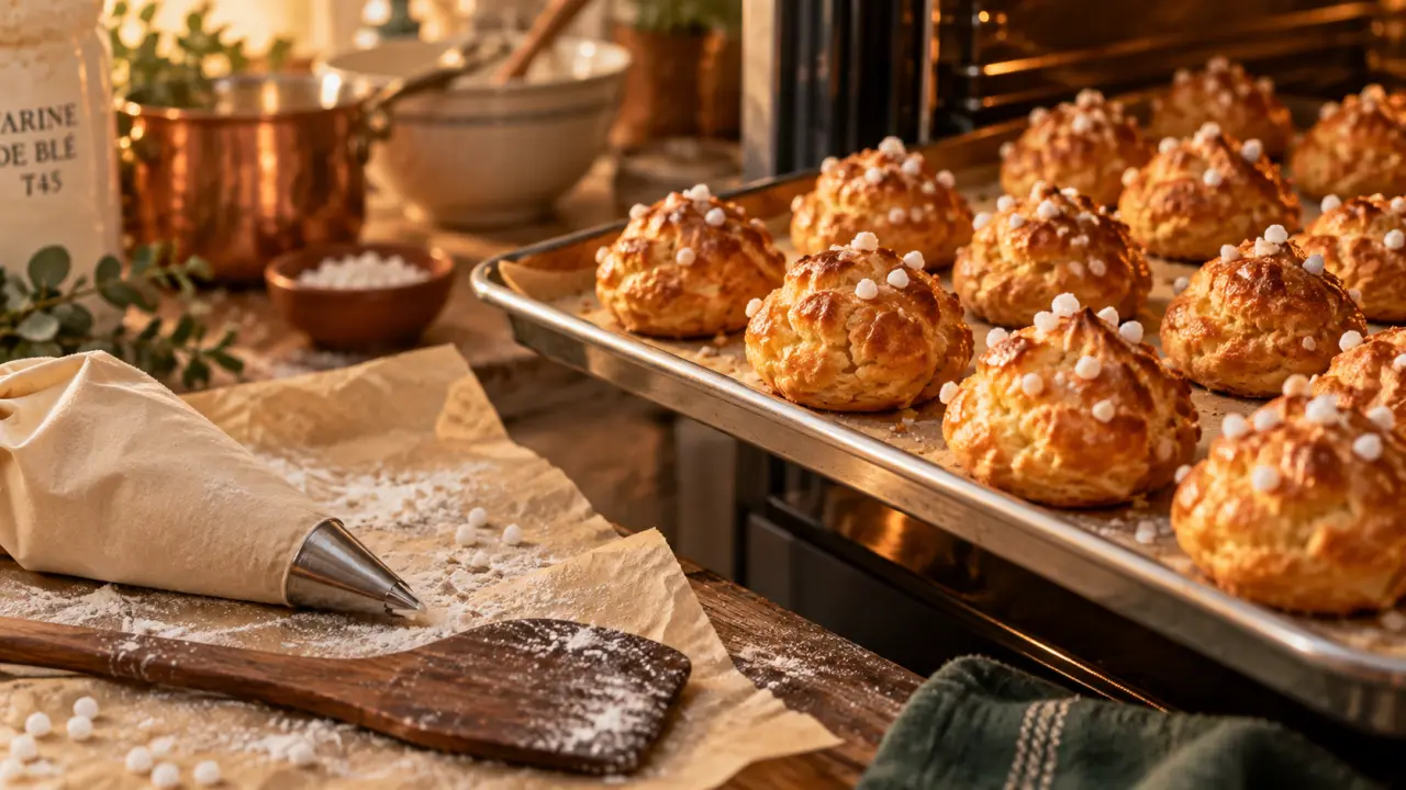 Recettes de chouquettes faciles et rapides : chouquettes maison aériennes, croustillantes