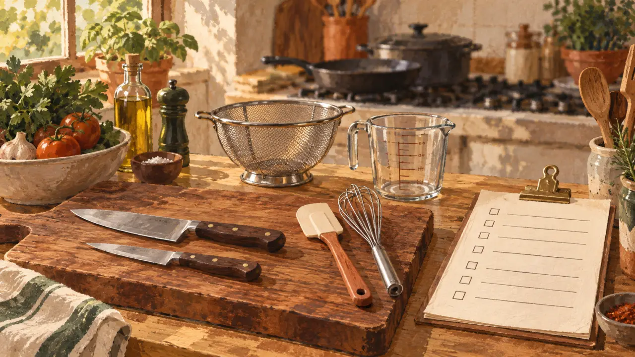 Liste des ustensiles de cuisine indispensables pdf : checklist cuisine essentielle