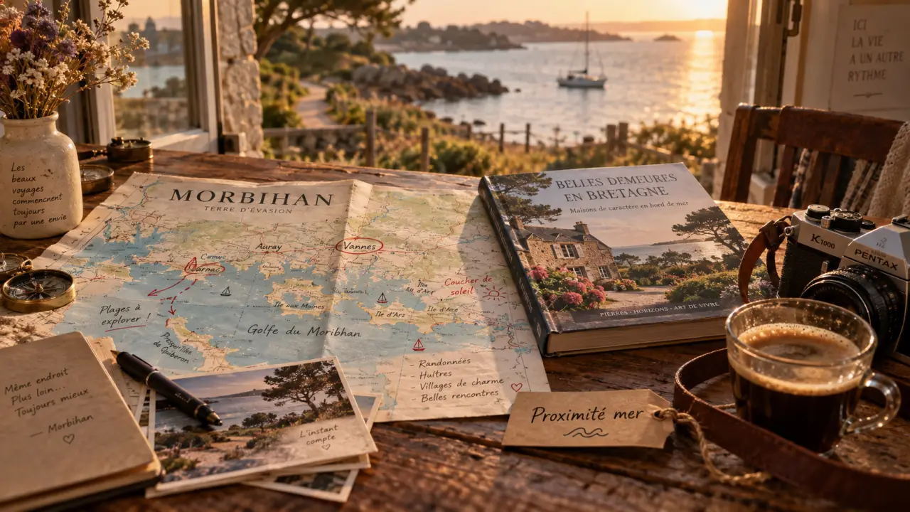 Location vacances morbihan : carte du Morbihan, golfe, Quiberon et îles